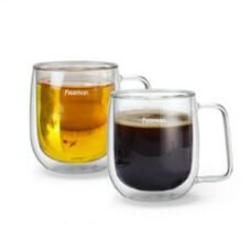 Fissman Stiklinių su dvigubomis sienelėmis rinkinys LUNGO 300ml 6442