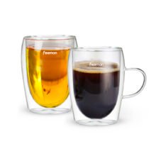 Fissman Stiklinių su dvigubomis sienelėmis rinkinys RAF 300ml 6443