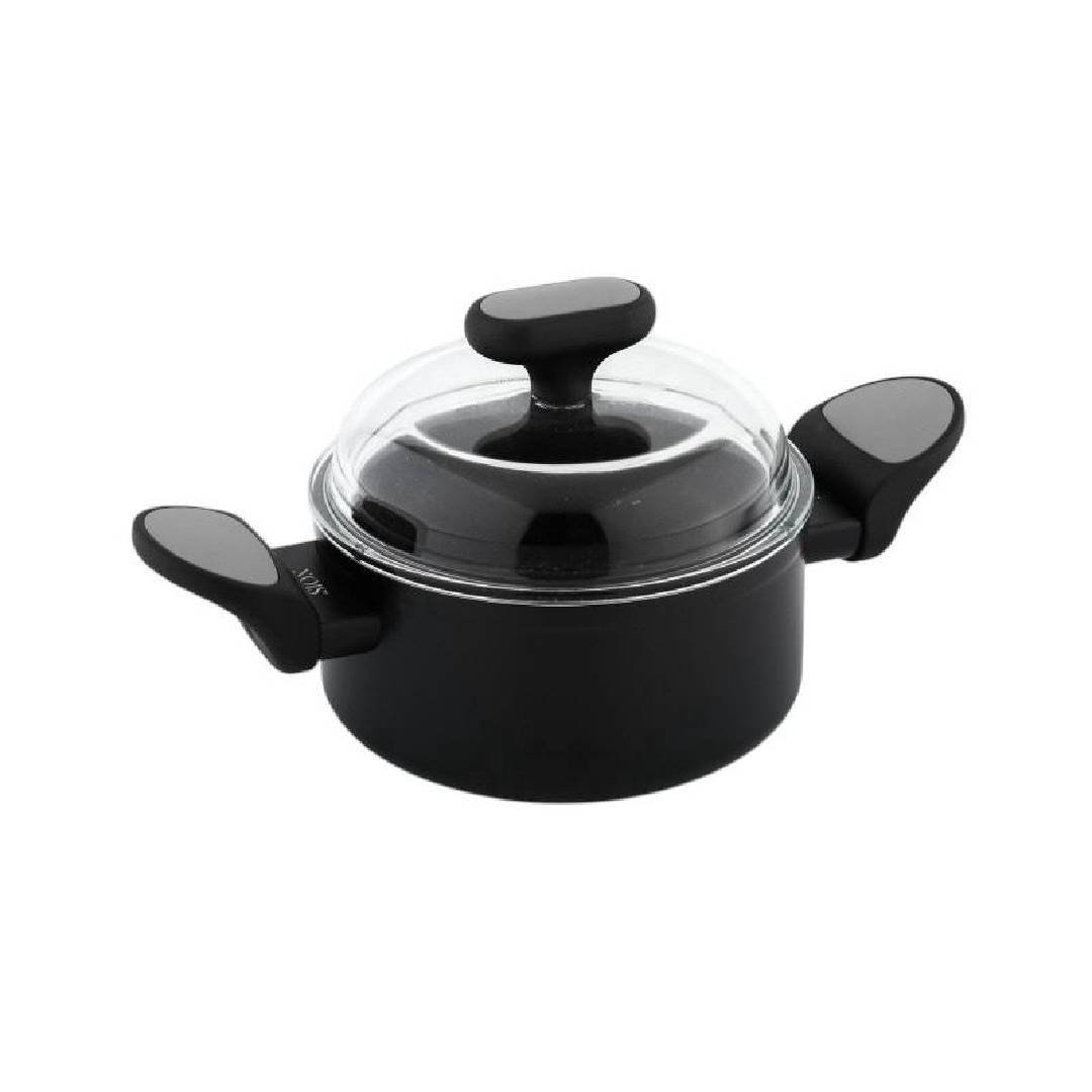 NOIS Puodas su dangčiu Silver N-830805, 16cm