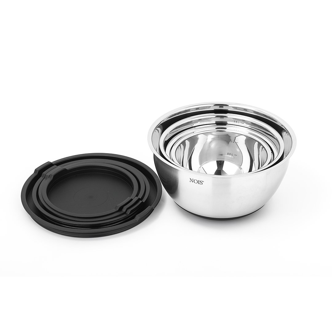 NOIS Dubenėlių su dangčiais rinkinys 8 dalių N-830607 - Image 4